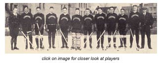 click to see larger version of 1922 gopher hockey team